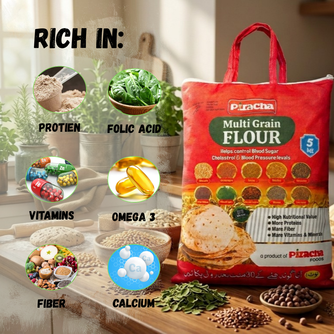 Multigrain Flour (10 Grains)- 5kg Piracha Foods